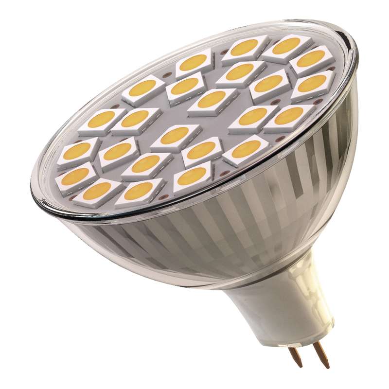 LED žiarovka reflektorová 24 LED 4W MR16 teplá biela LED žiarovka reflektorová 24 LED 4W MR16 teplá biela