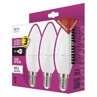  LED žiarovka Classic candle 6W E14 neutralna biela 3ks