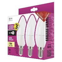  LED žiarovka Classic candle 6W E14 teplá biela 3ks