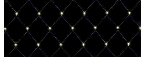 LED sieť na vonkajšie použitie, 160 ks teplých bielych LED, 2 x 1.5 m KLN 160/WW 
